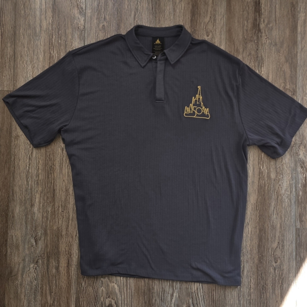 Disney 50th Anniversary Polo Shirt with Embroidered Design
